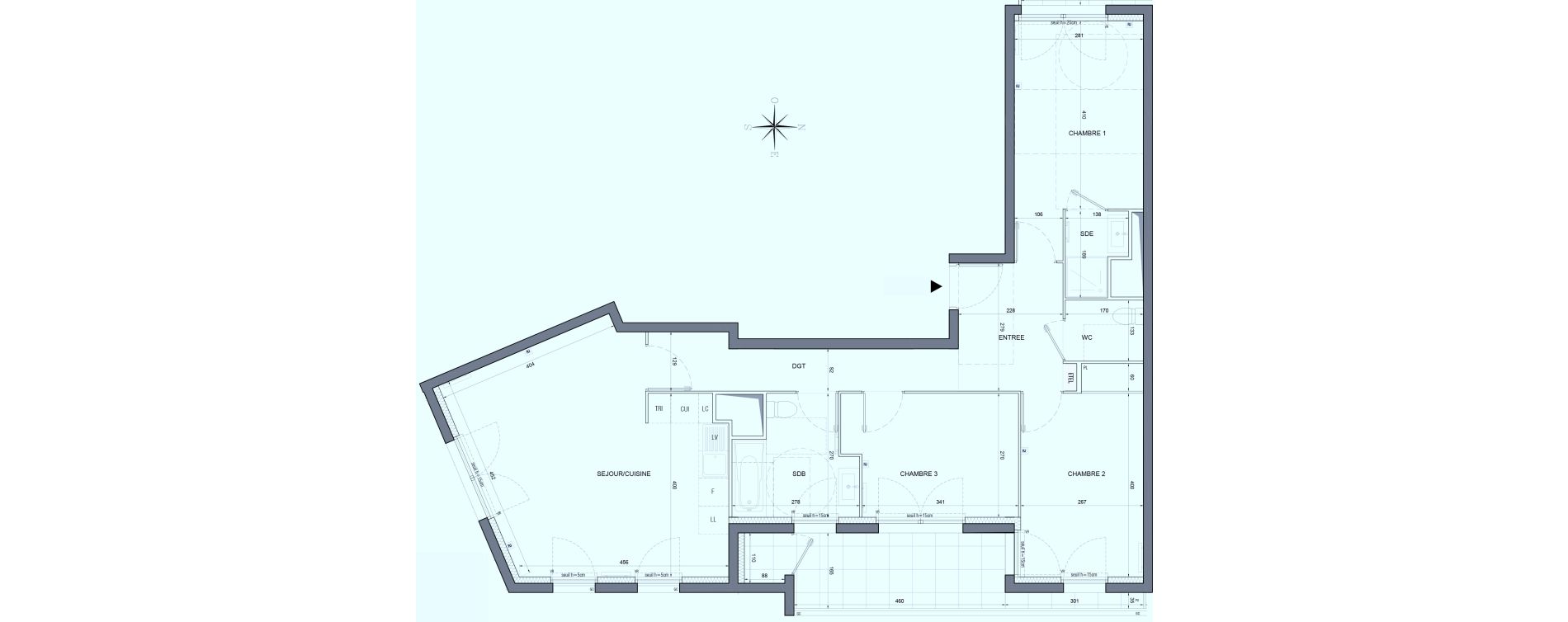 Appartement T4 de 83,93 m2 &agrave; Bobigny &eacute;cocit&eacute;