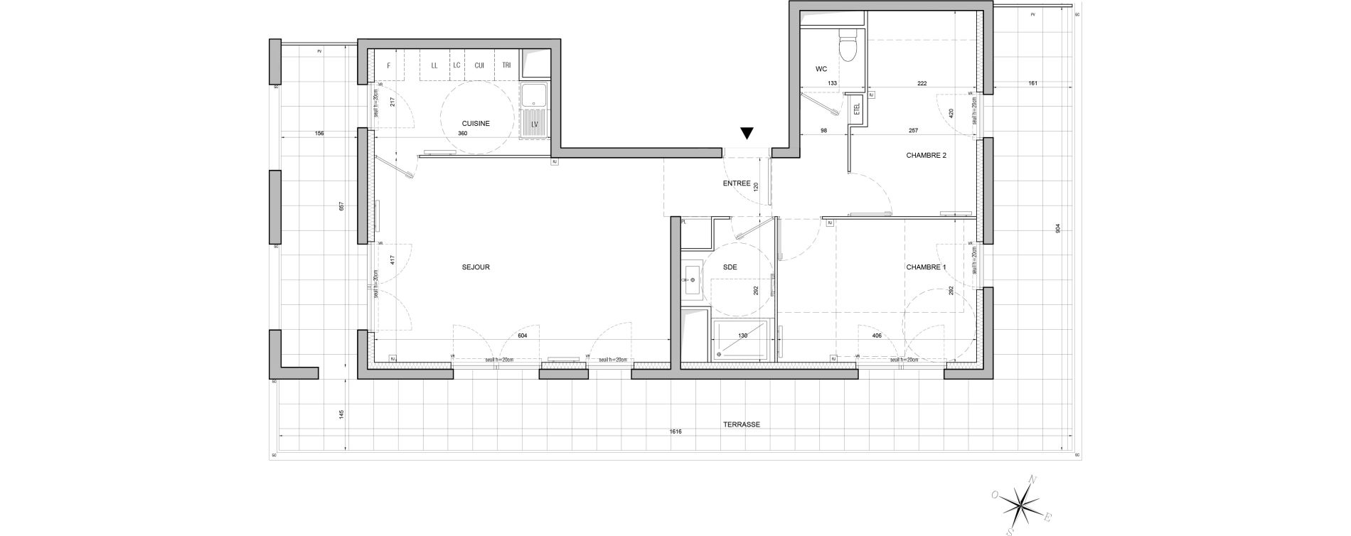 Appartement T3 de 66,58 m2 &agrave; Bobigny &eacute;cocit&eacute;