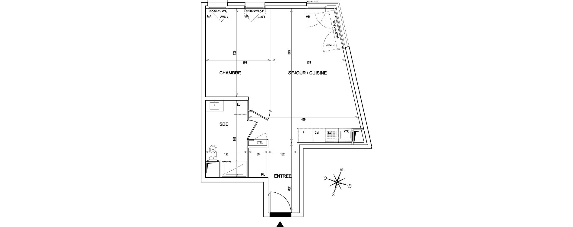 Appartement T2 de 46,50 m2 &agrave; Bondy Centre