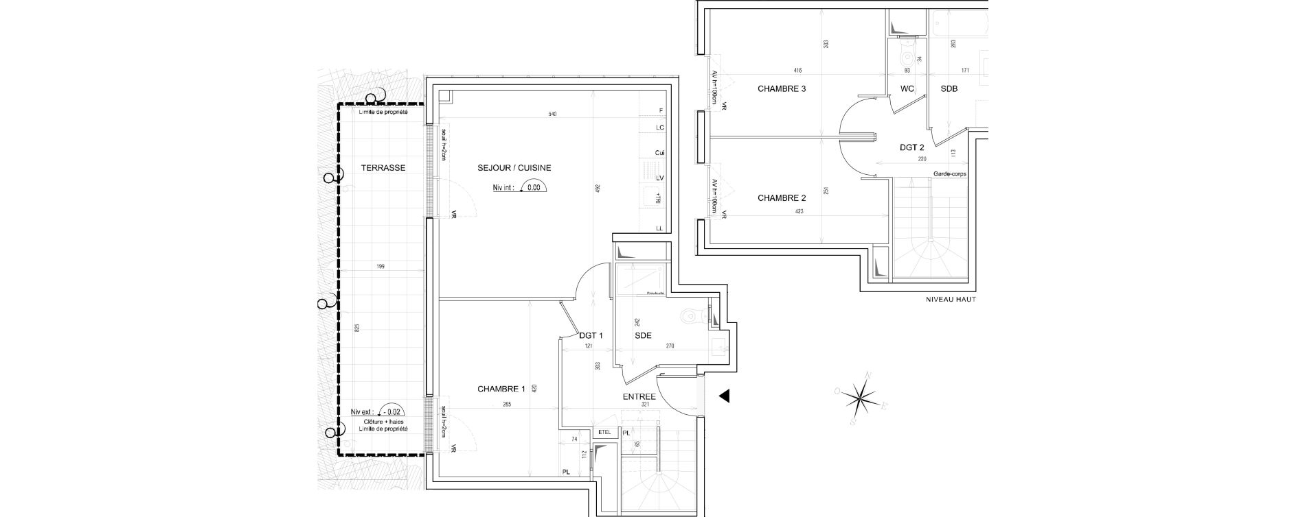 Duplex T4 de 81,39 m2 &agrave; Bondy Centre