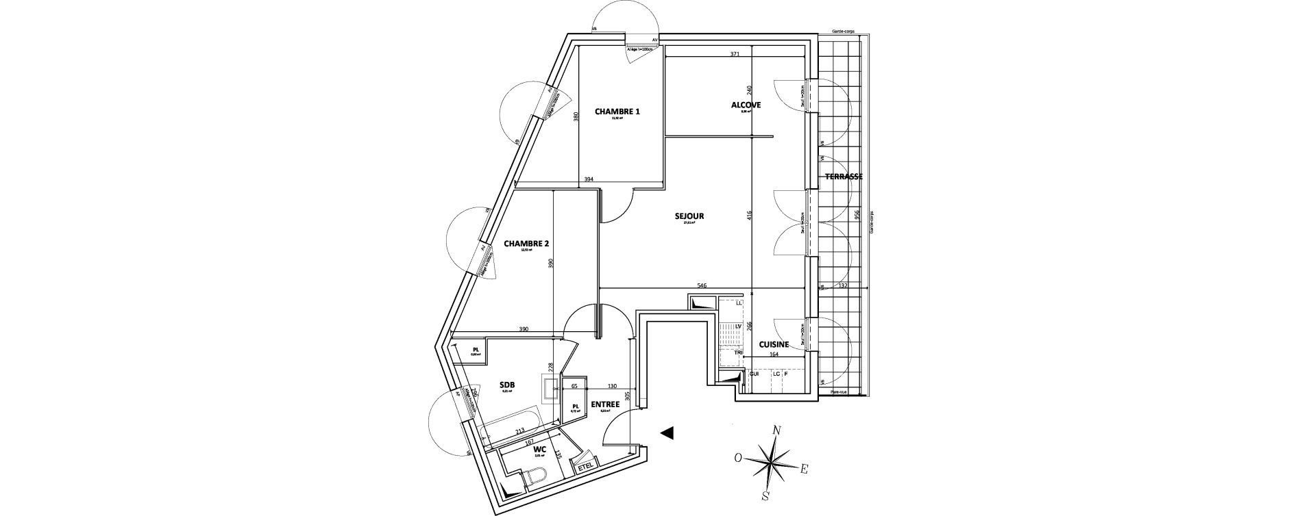 Appartement T3 de 75,57 m2 &agrave; Bondy Centre