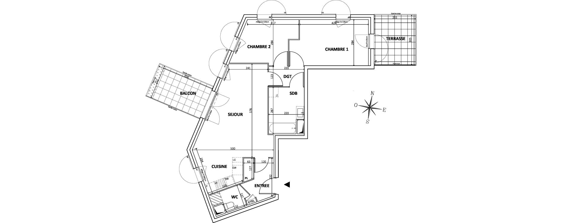 Appartement T3 de 64,30 m2 &agrave; Bondy Centre