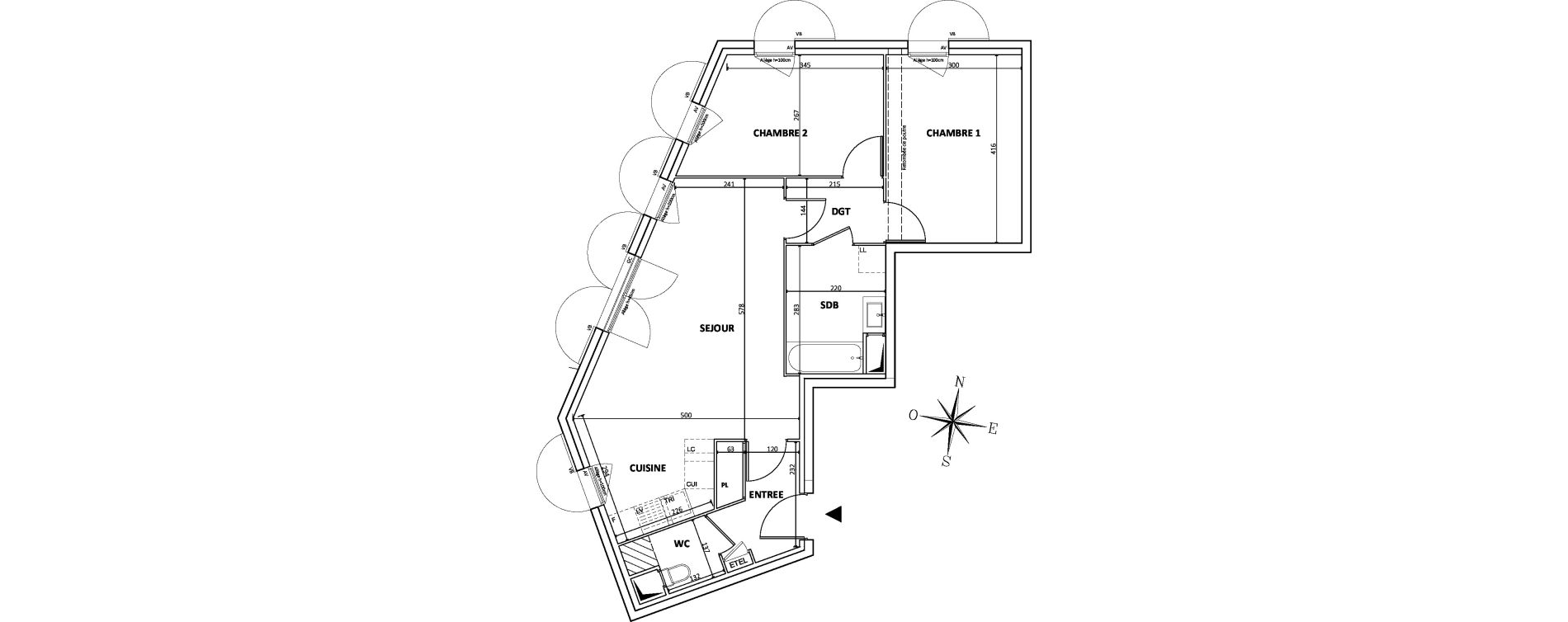 Appartement T3 de 65,54 m2 &agrave; Bondy Centre