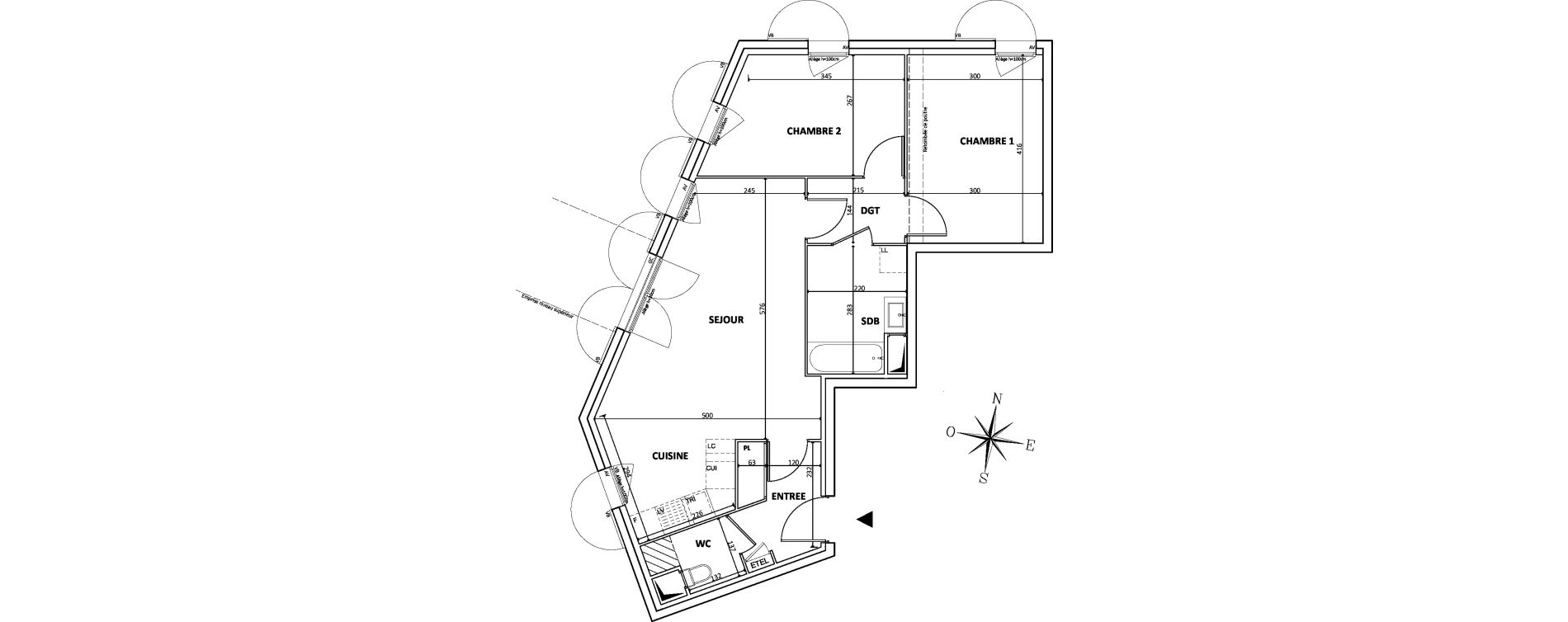 Appartement T3 de 65,54 m2 &agrave; Bondy Centre