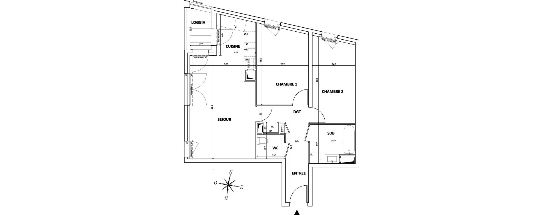 Appartement T3 de 66,31 m2 &agrave; Bondy Centre