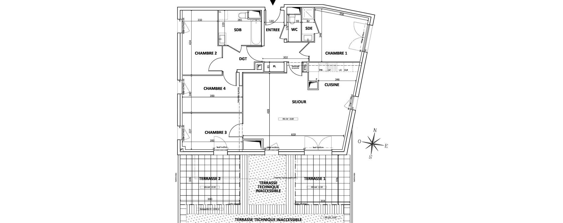 Appartement T5 de 97,50 m2 &agrave; Bondy Centre