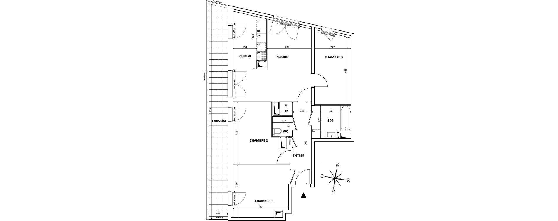 Appartement T4 de 77,94 m2 &agrave; Bondy Centre