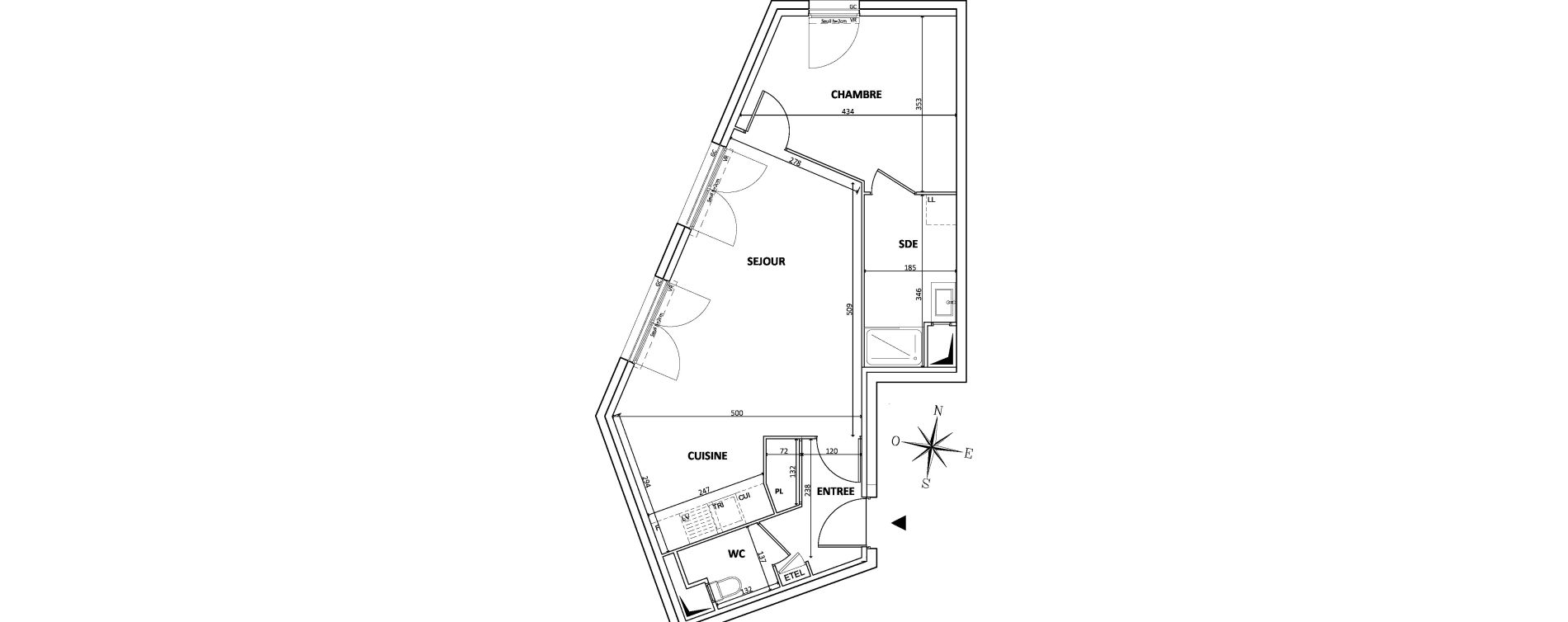 Appartement T2 de 53,06 m2 &agrave; Bondy Centre