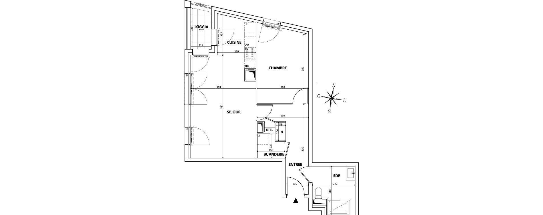 Appartement T2 de 55,07 m2 &agrave; Bondy Centre