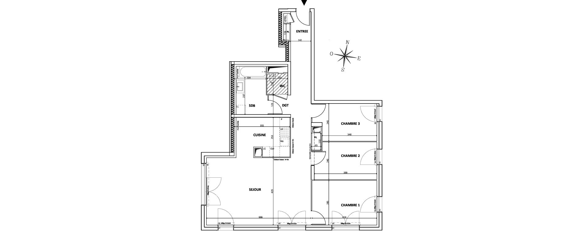 Appartement T4 de 90,46 m2 &agrave; Bondy Centre