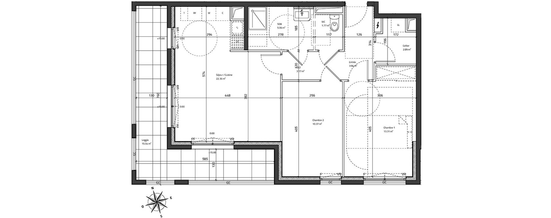 Appartement T3 de 62,87 m2 &agrave; Bondy Centre