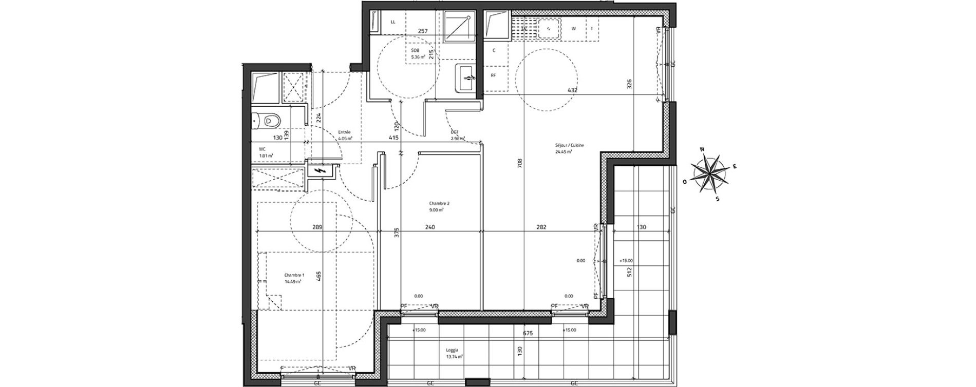 Appartement T3 de 62,12 m2 &agrave; Bondy Centre