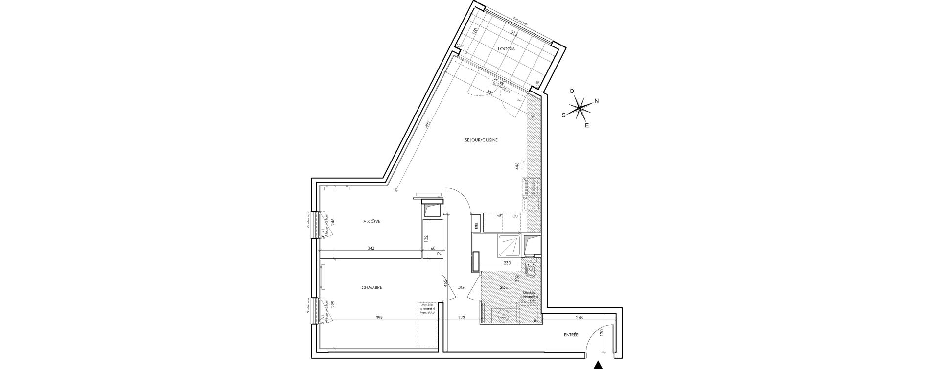 Appartement T2 de 57,78 m2 &agrave; Bondy Centre