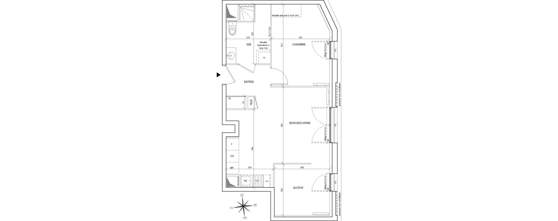 Appartement T2 de 49,66 m2 &agrave; Bondy Centre