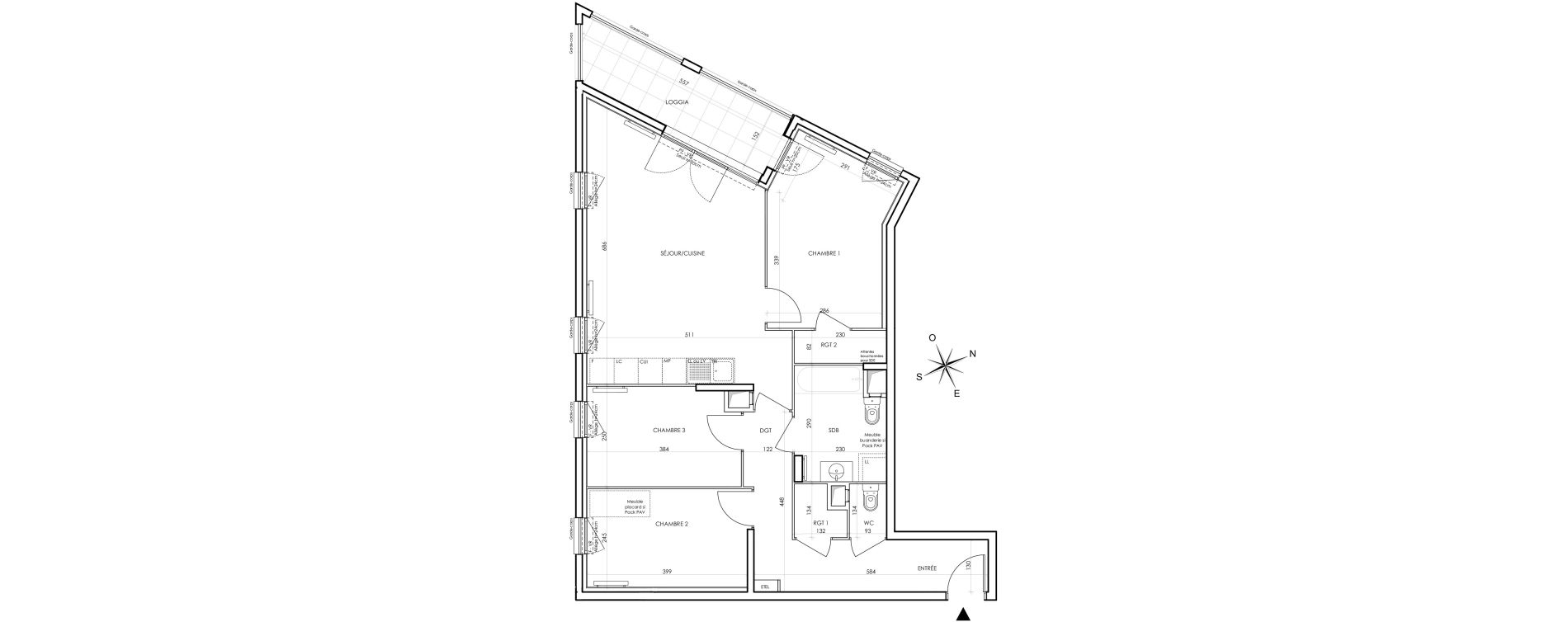 Appartement T4 de 81,56 m2 &agrave; Bondy Centre