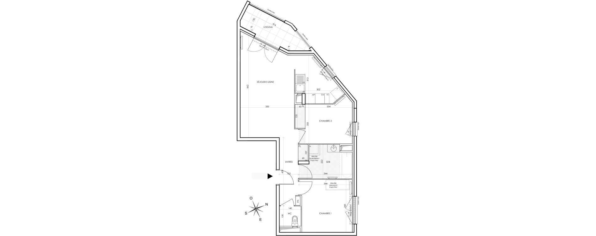 Appartement T3 de 63,06 m2 &agrave; Bondy Centre