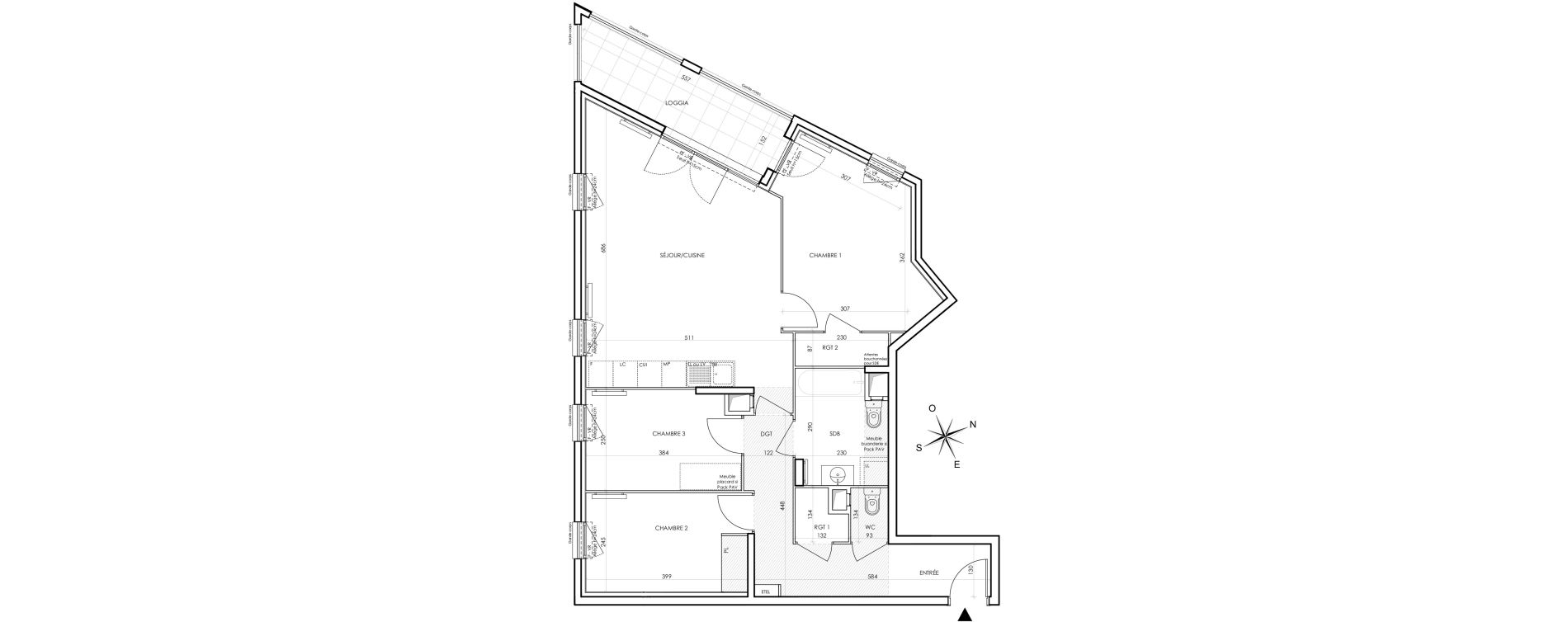 Appartement T4 de 84,31 m2 &agrave; Bondy Centre
