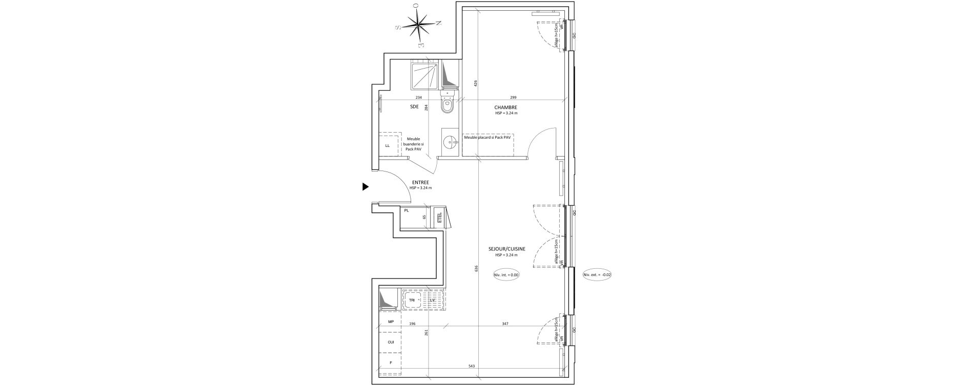 Appartement T2 de 48,48 m2 &agrave; Bondy Centre