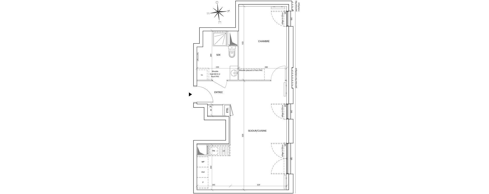 Appartement T2 de 46,91 m2 &agrave; Bondy Centre