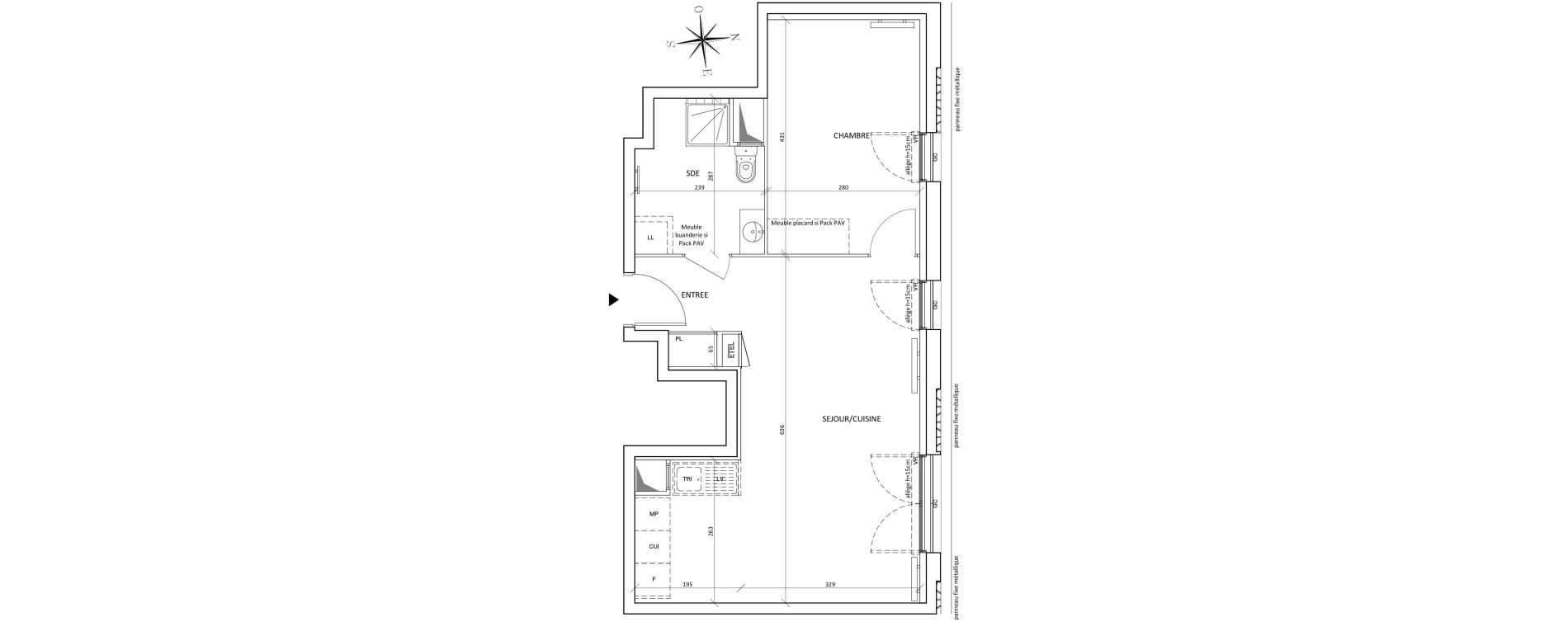 Appartement T2 de 46,91 m2 &agrave; Bondy Centre