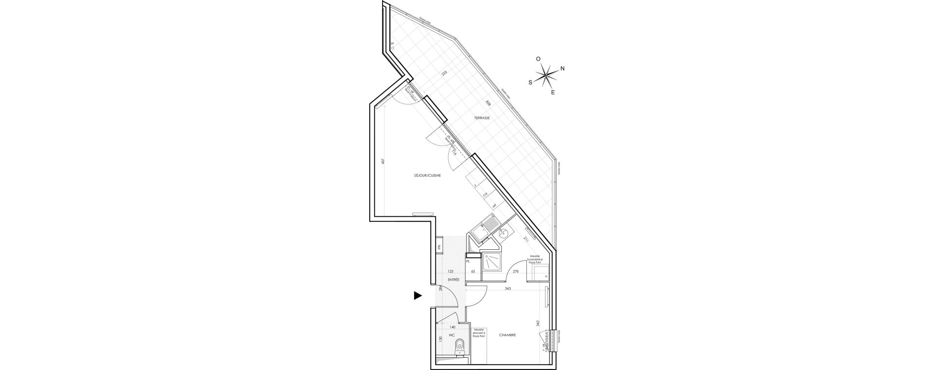 Appartement T2 de 45,40 m2 &agrave; Bondy Centre