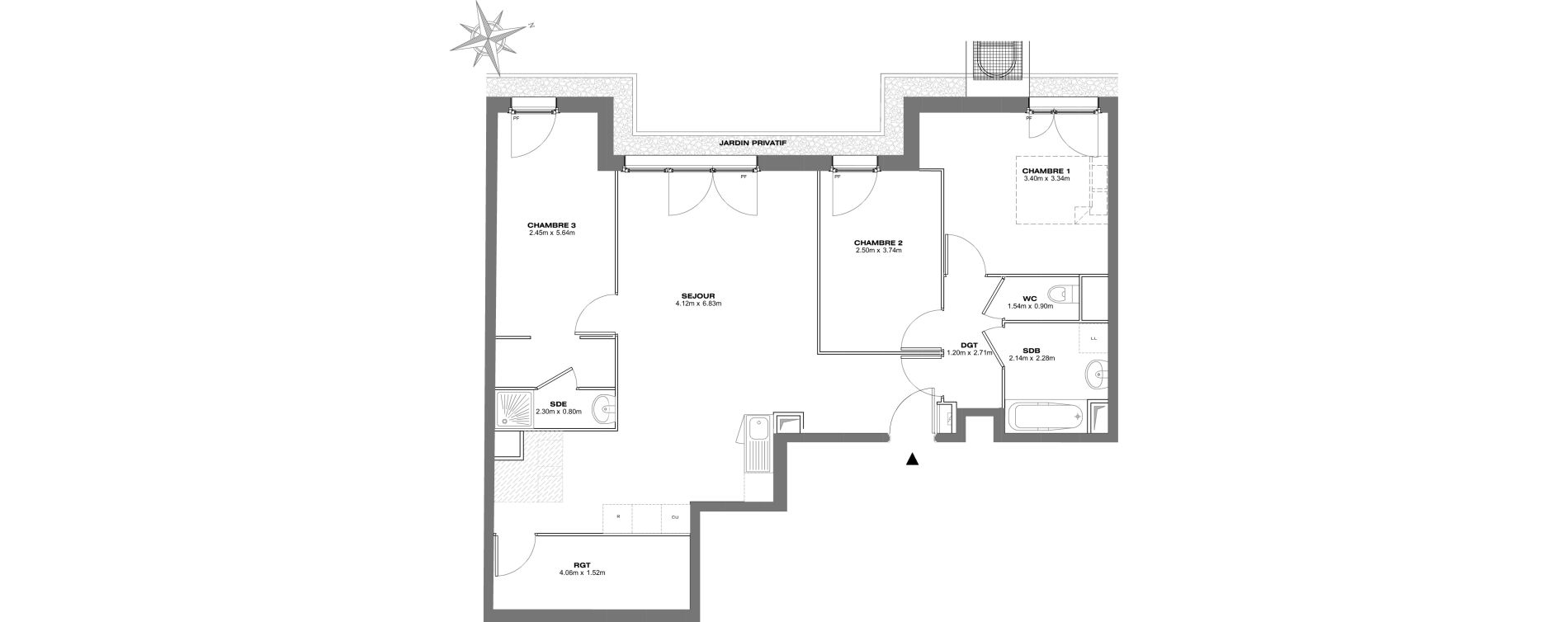 Appartement T4 de 88,74 m2 &agrave; Bondy Centre
