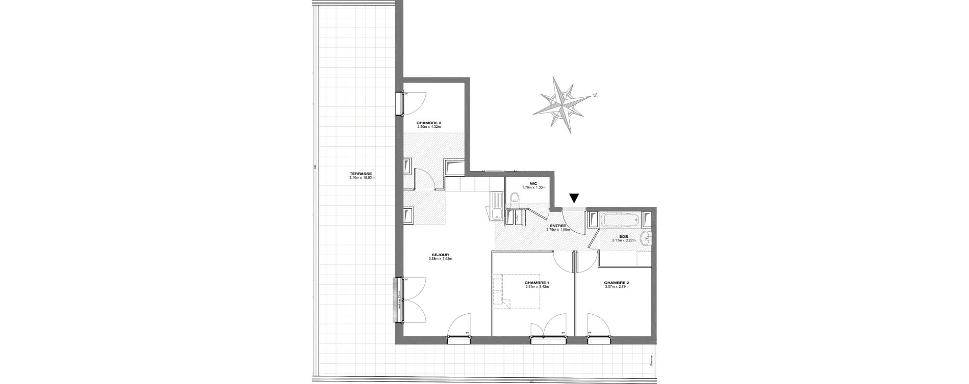 Appartement T4 de 65,64 m2 &agrave; Bondy Centre