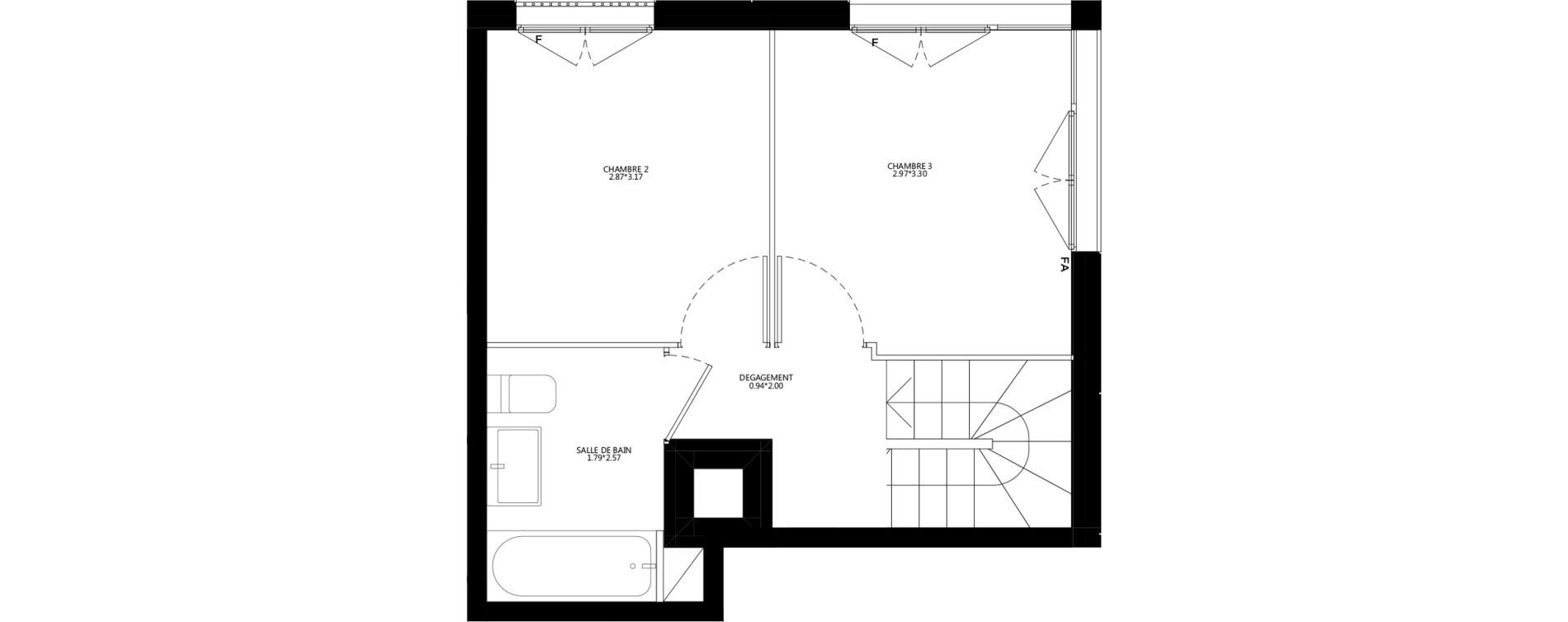 Appartement T4 de 78,56 m2 &agrave; Bondy Le moulin-&agrave;-vent
