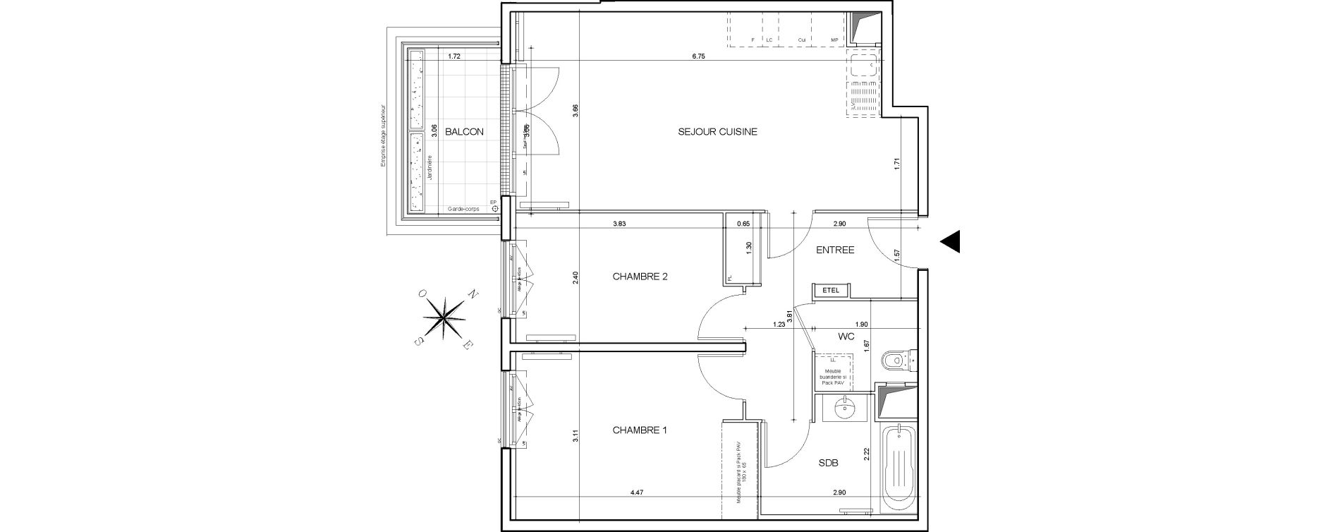 Appartement T3 de 65,08 m2 &agrave; Drancy Centre