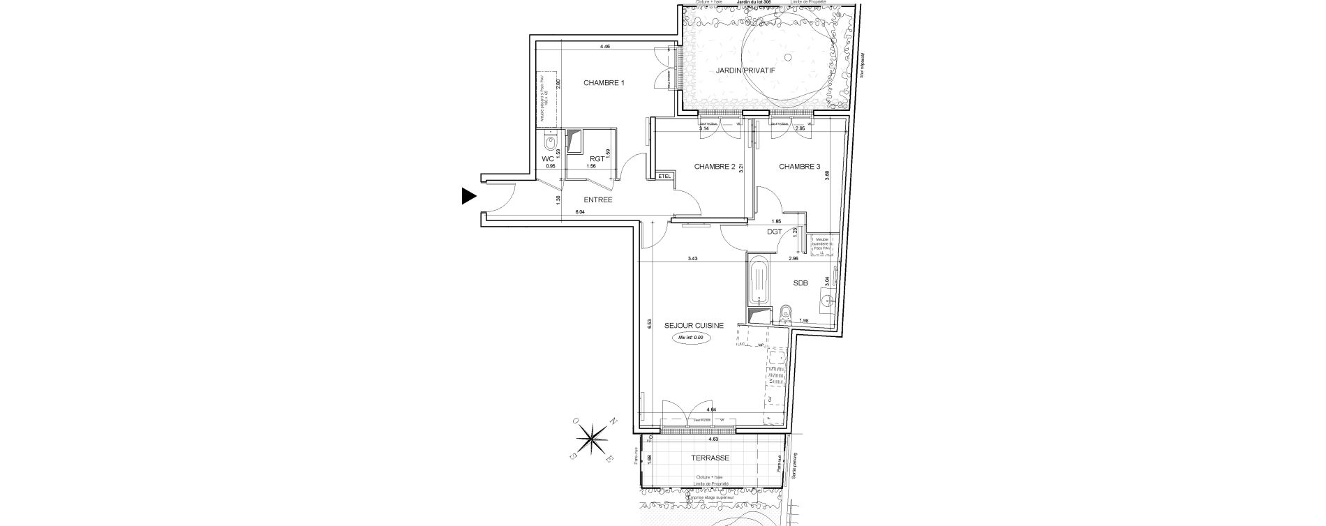 Appartement T4 de 79,52 m2 &agrave; Drancy Centre