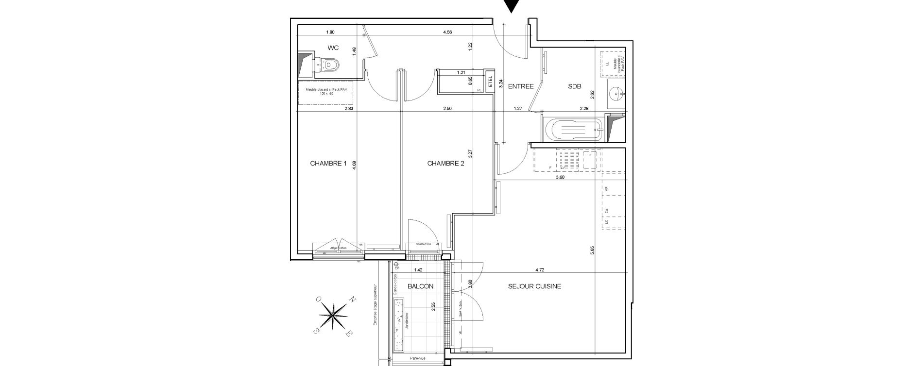 Appartement T3 de 65,34 m2 &agrave; Drancy Centre