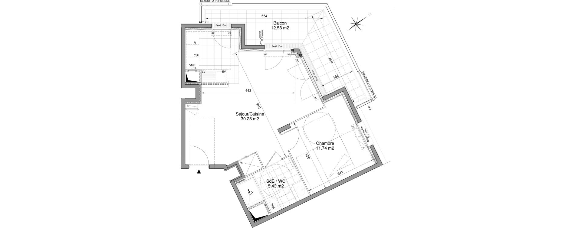 Appartement T2 de 47,42 m2 &agrave; Drancy Centre