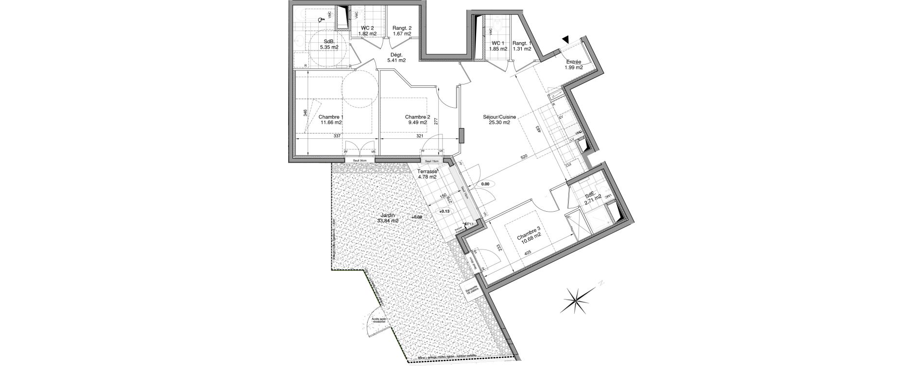 Appartement T4 de 79,24 m2 &agrave; Drancy Centre