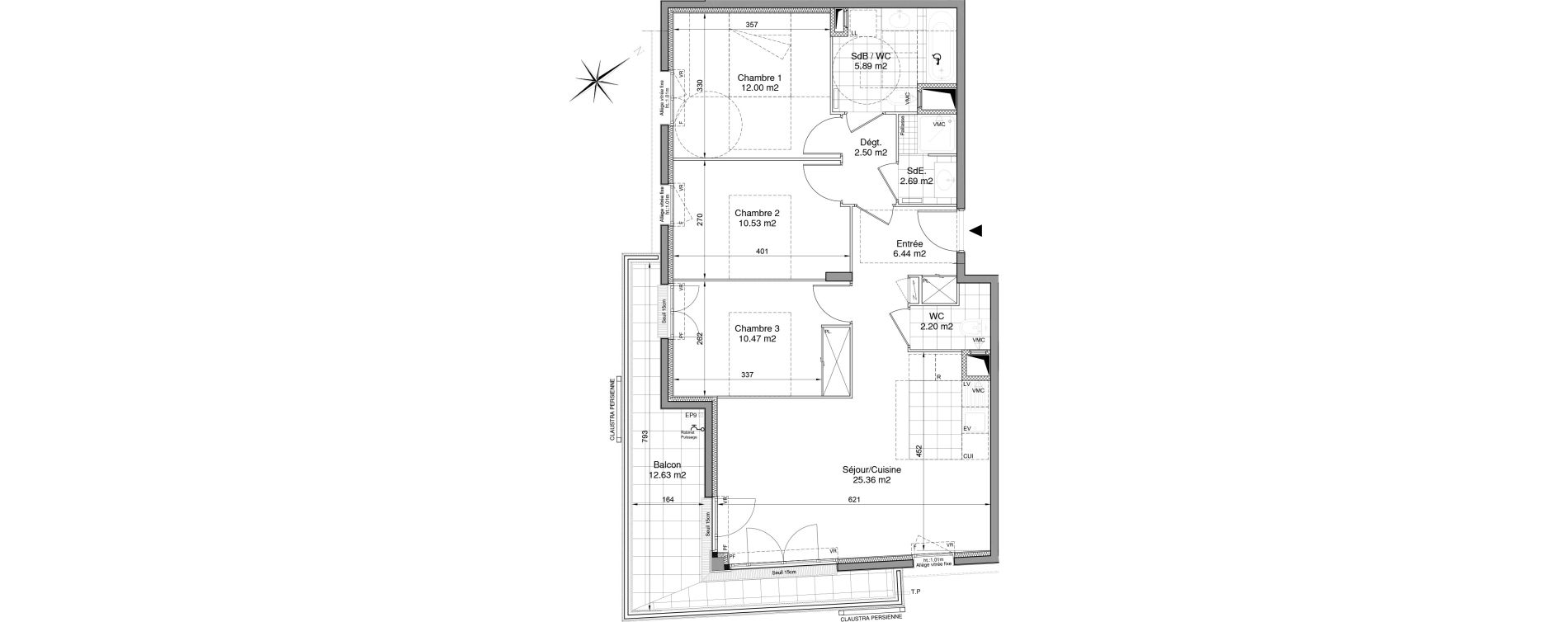 Appartement T4 de 78,08 m2 &agrave; Drancy Centre
