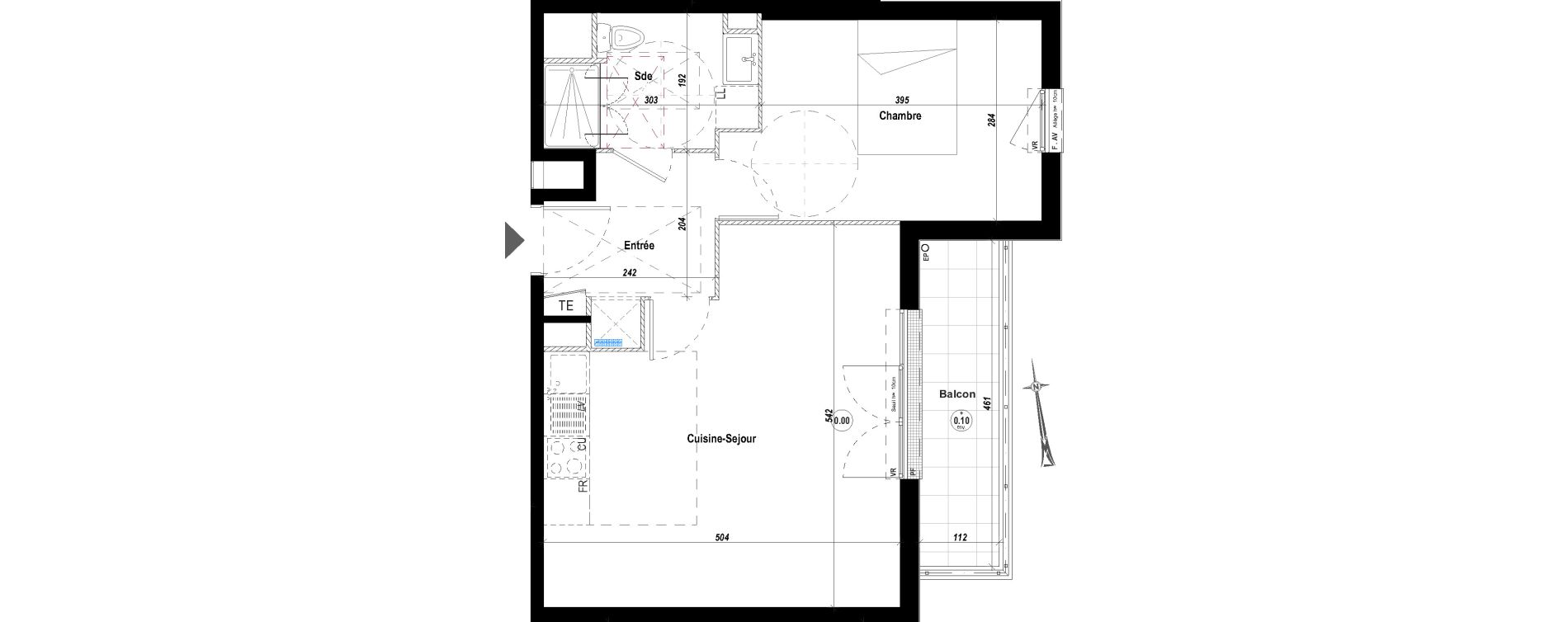 Appartement T2 de 45,52 m2 &agrave; Drancy Le petit drancy