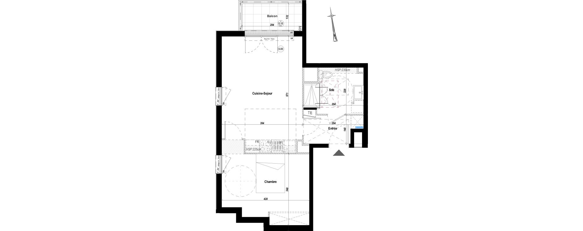 Appartement T2 de 45,26 m2 &agrave; Drancy Le petit drancy