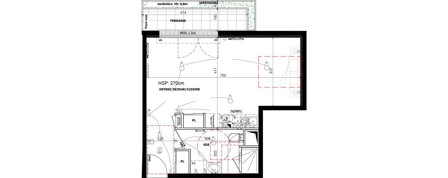 Appartement T1 de 36,35 m2 &agrave; Drancy Paris campagne