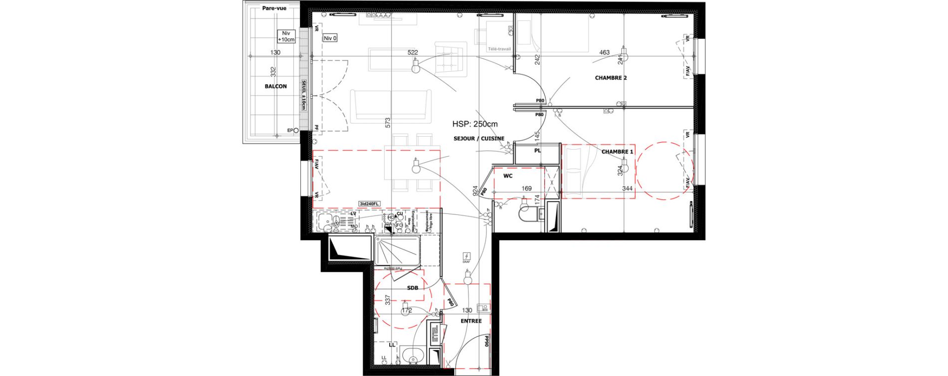 Appartement T3 de 65,51 m2 &agrave; Drancy Paris campagne