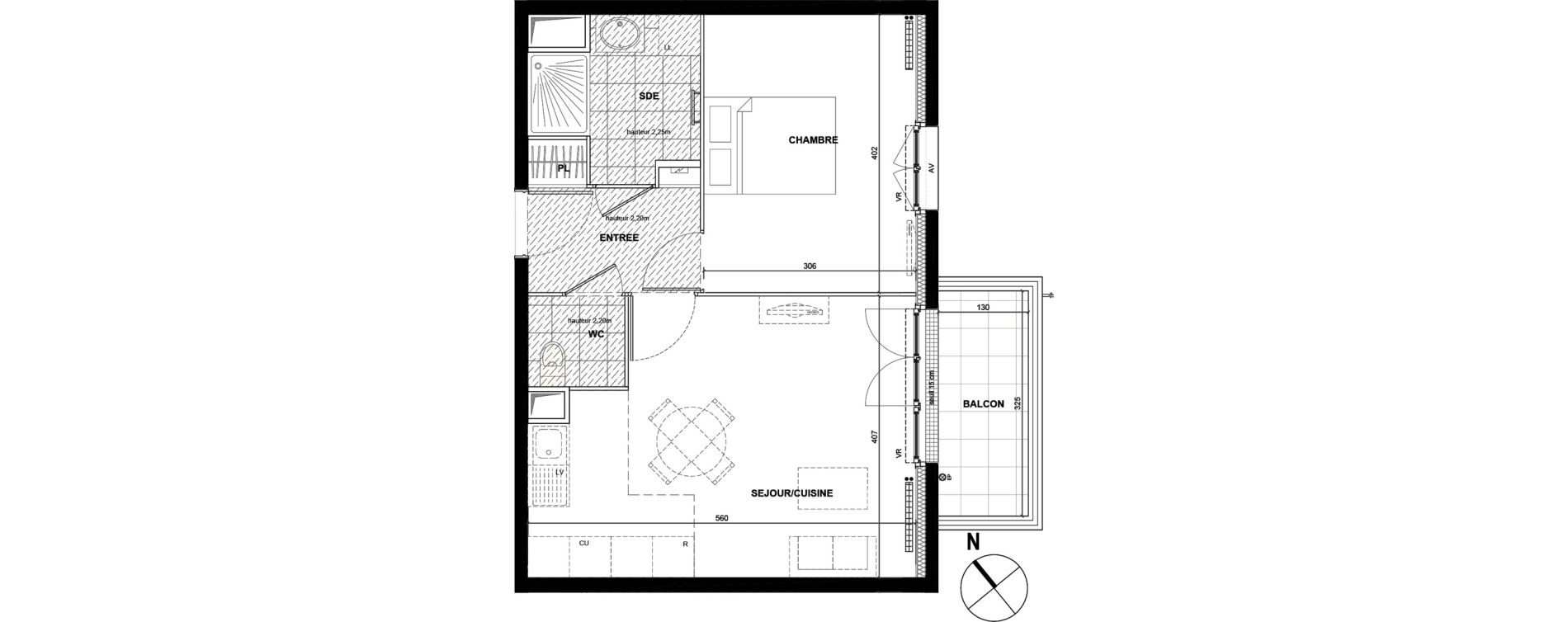 Appartement T2 de 43,78 m2 &agrave; Drancy La mare