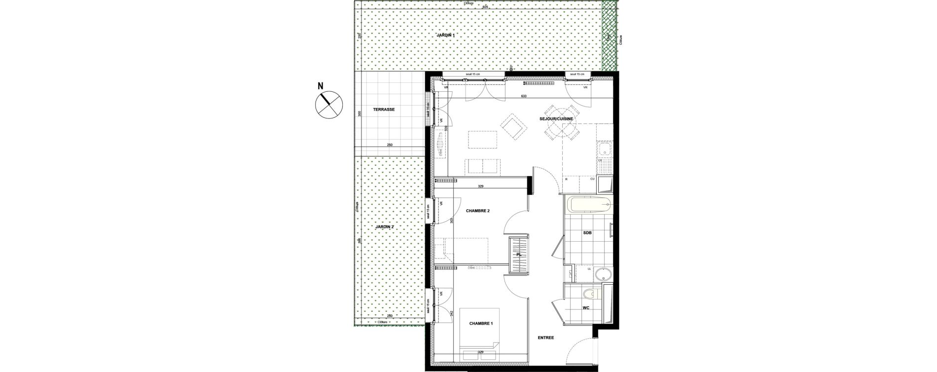 Appartement T3 de 59,79 m2 &agrave; Drancy La mare