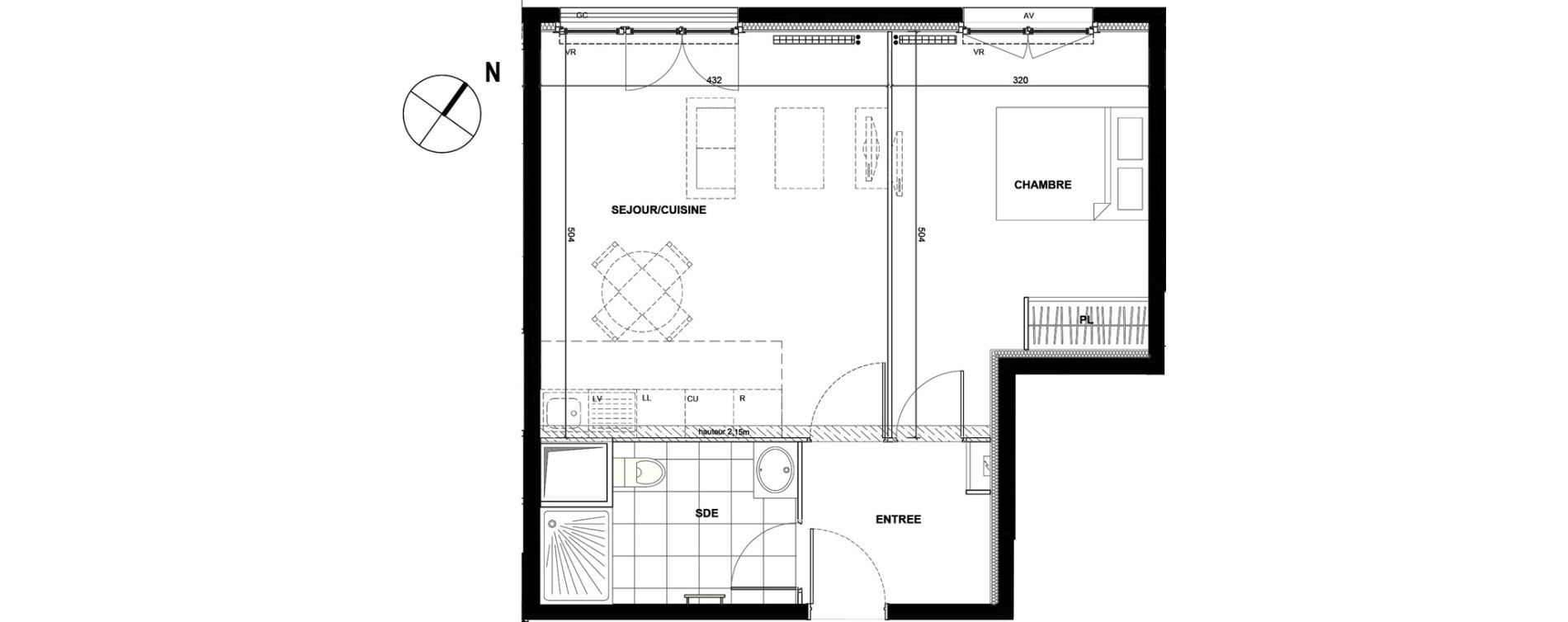 Appartement T2 de 45,93 m2 &agrave; Drancy La mare