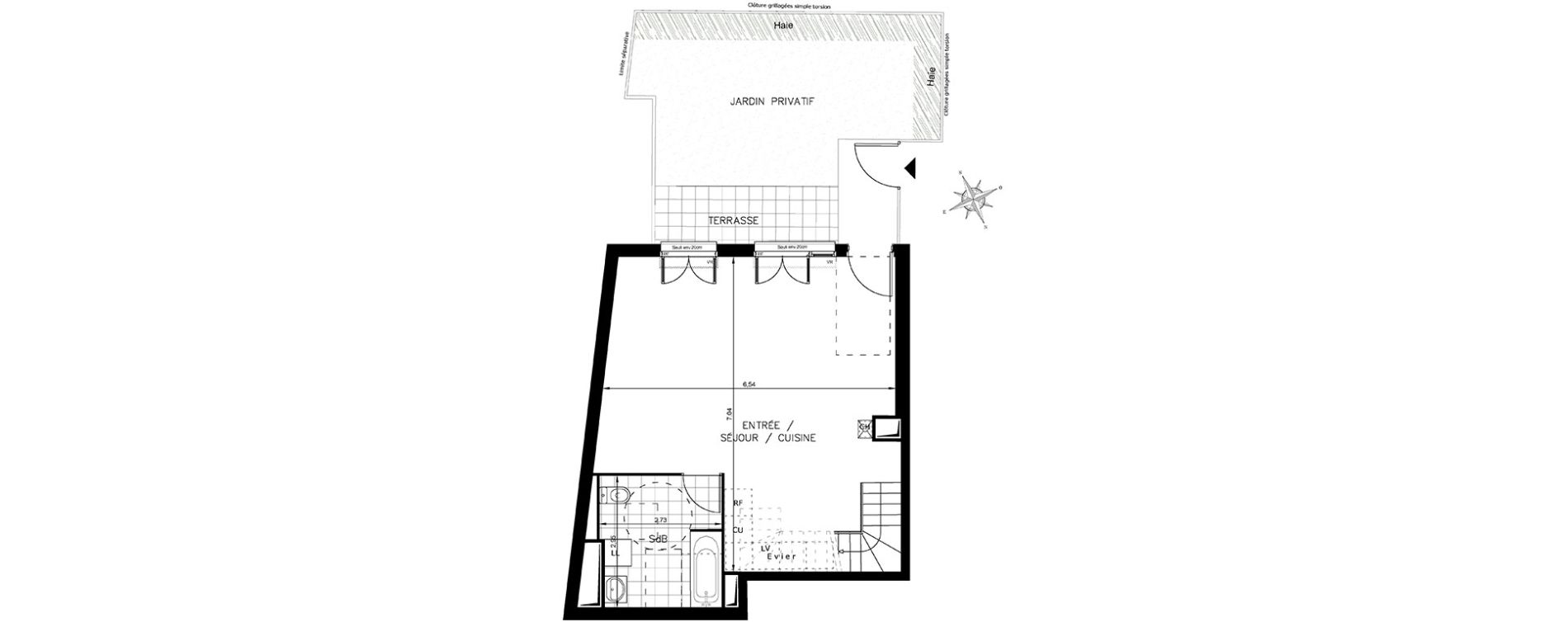 Duplex T4 de 89,63 m2 &agrave; Drancy Centre