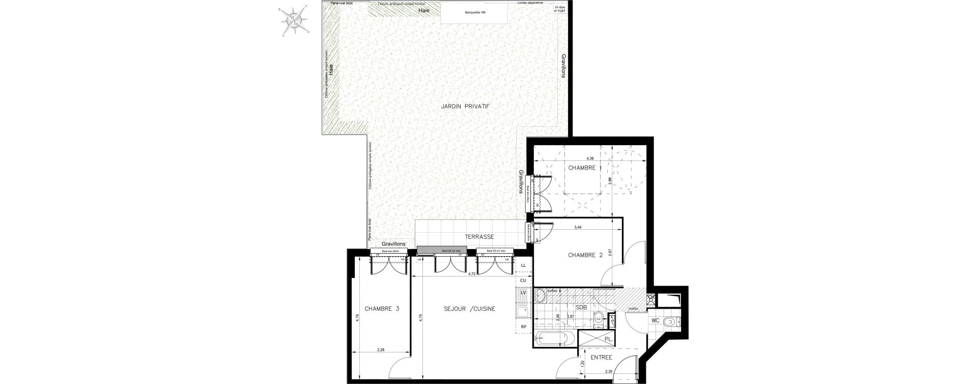 Appartement T4 de 73,88 m2 &agrave; Drancy Centre