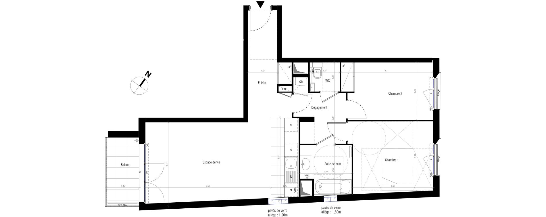 Appartement T3 de 66,85 m2 &agrave; Drancy Centre