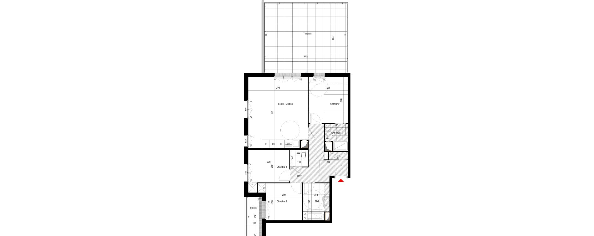 Appartement T4 de 78,49 m2 &agrave; Drancy Le baillet