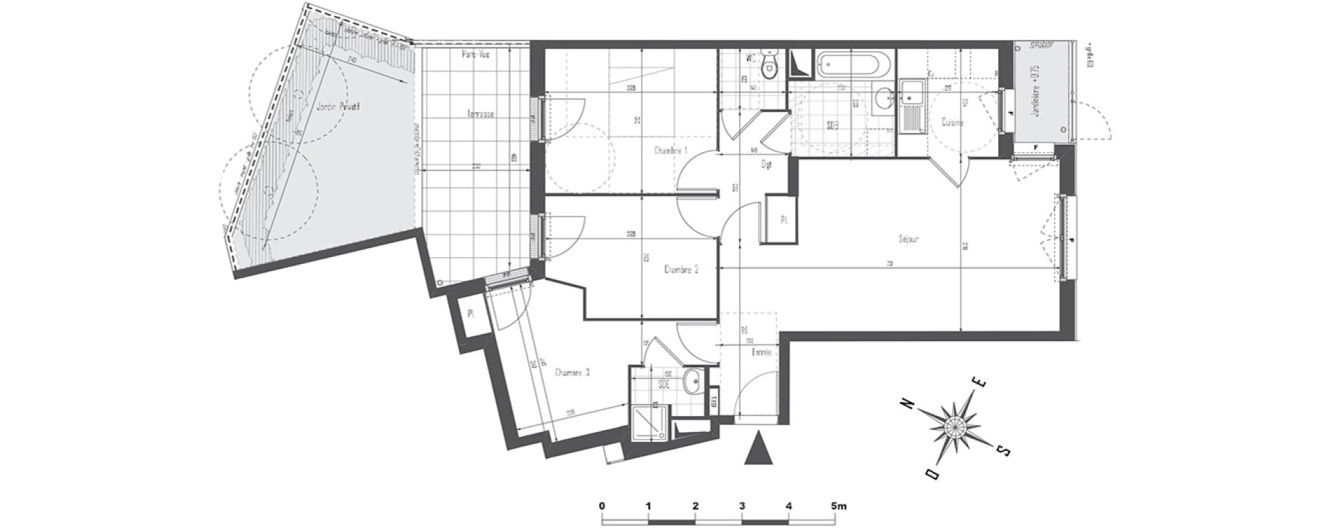 Appartement T4 de 73,80 m2 &agrave; Drancy Centre