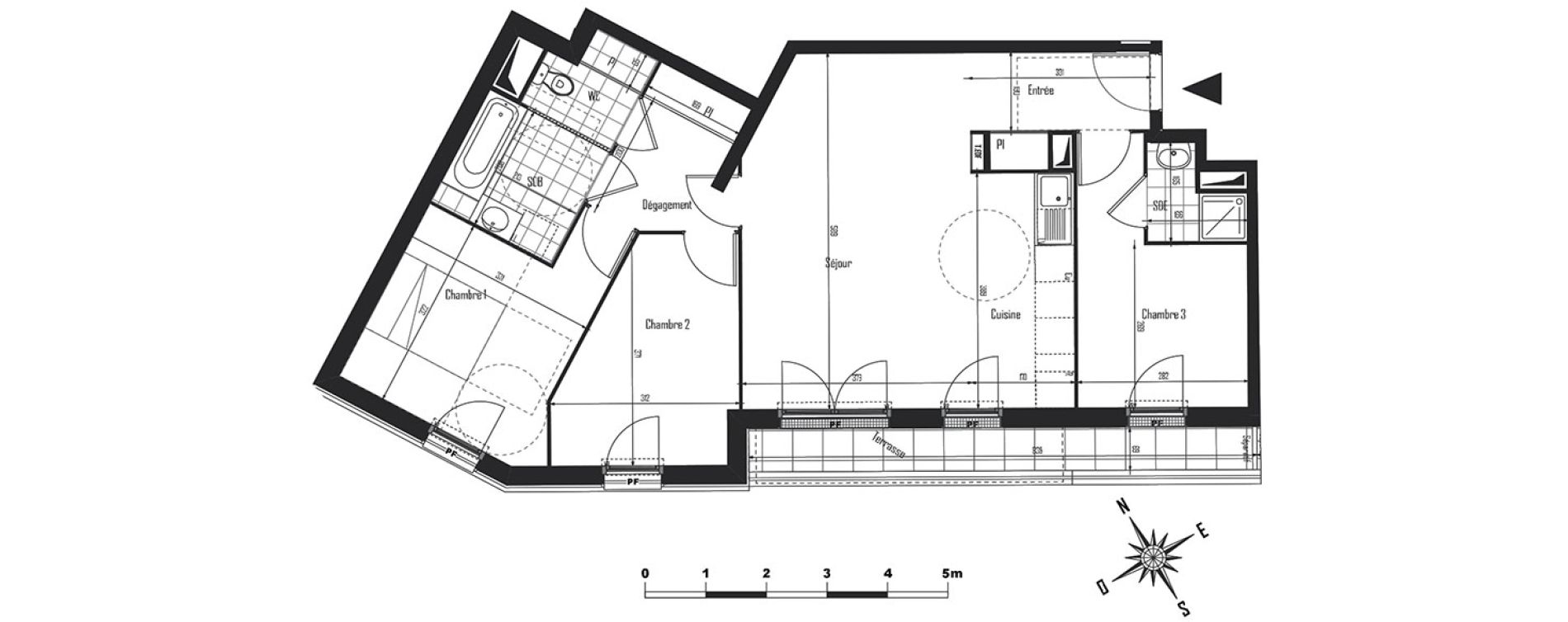 Appartement T4 de 77,50 m2 &agrave; Drancy Centre