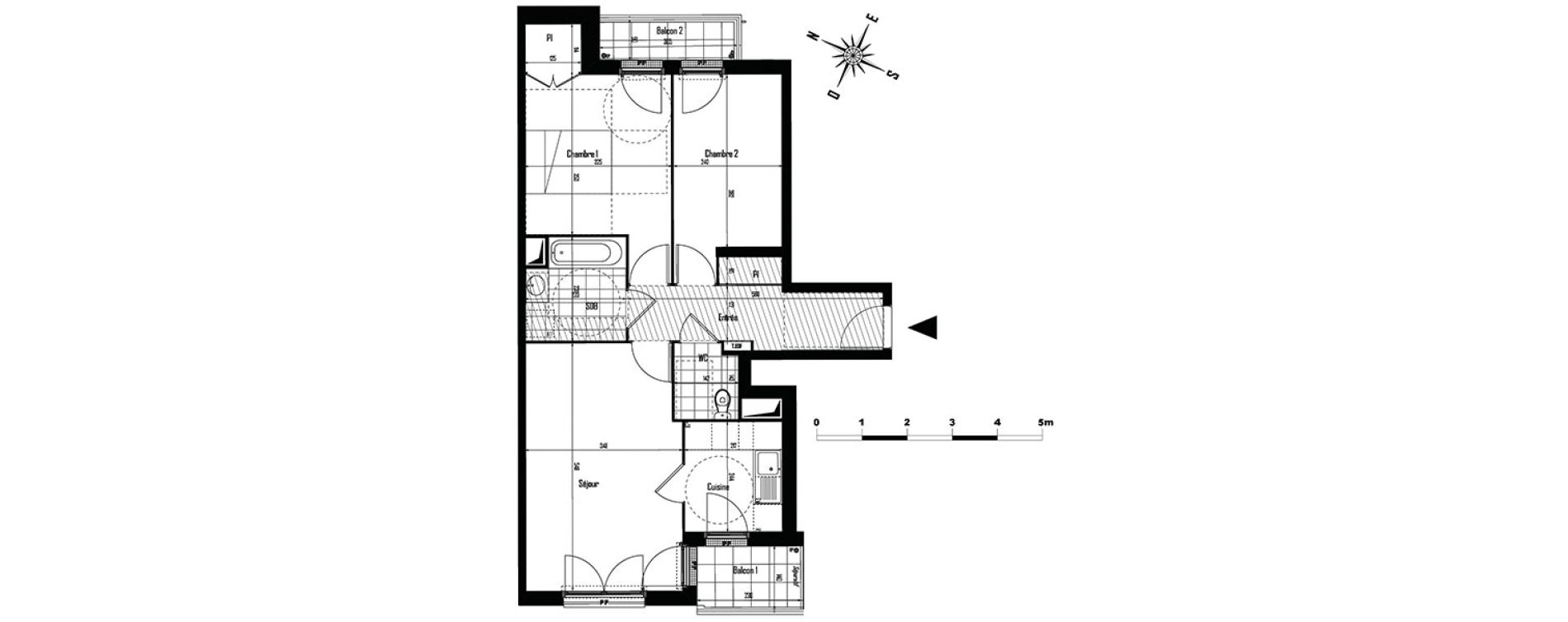 Appartement T3 de 63,30 m2 &agrave; Drancy Centre