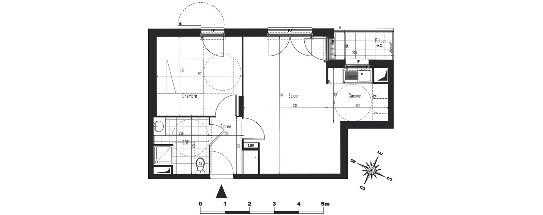 Appartement T2 de 44,00 m2 &agrave; Drancy Centre