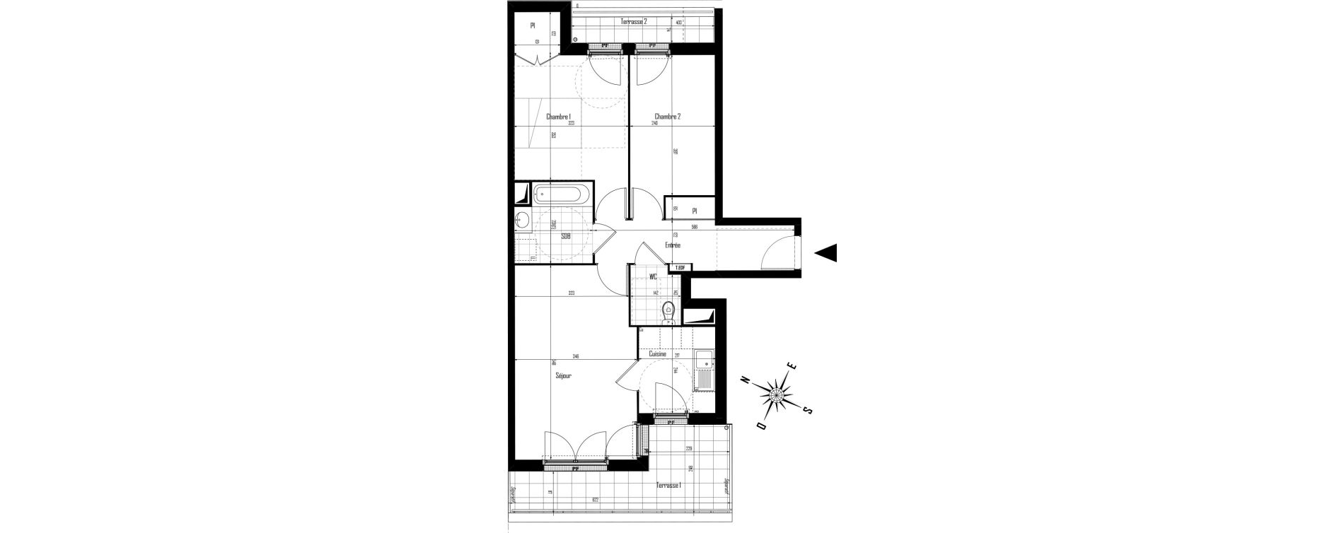 Appartement T3 de 63,10 m2 &agrave; Drancy Centre